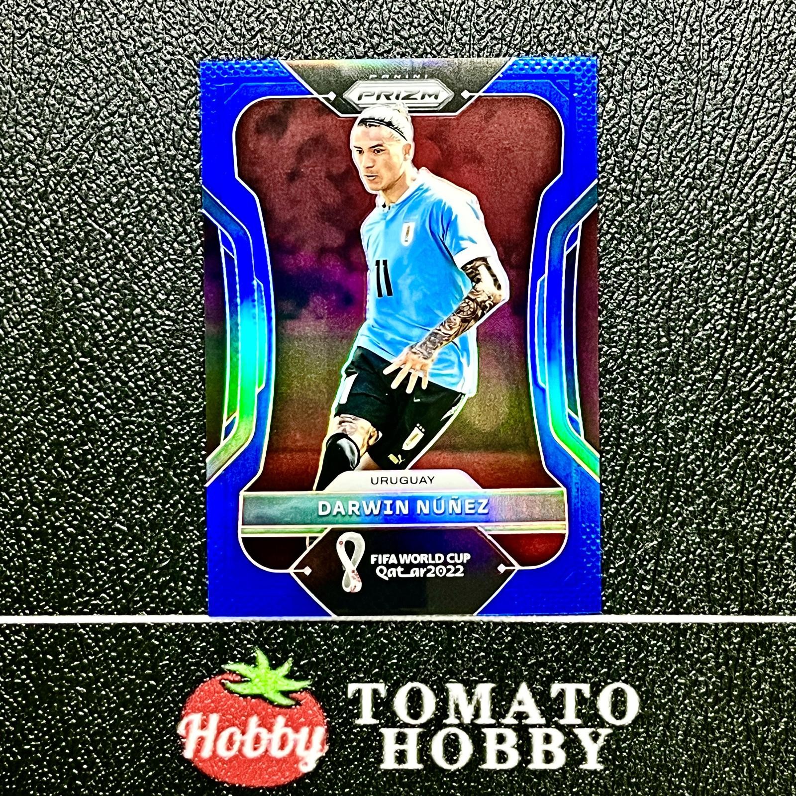 DARWIN NUNEZ /299 BLUE REFRACTOR PANINI PRIZM FIFA WORLD CUP 2022 URUGUAY