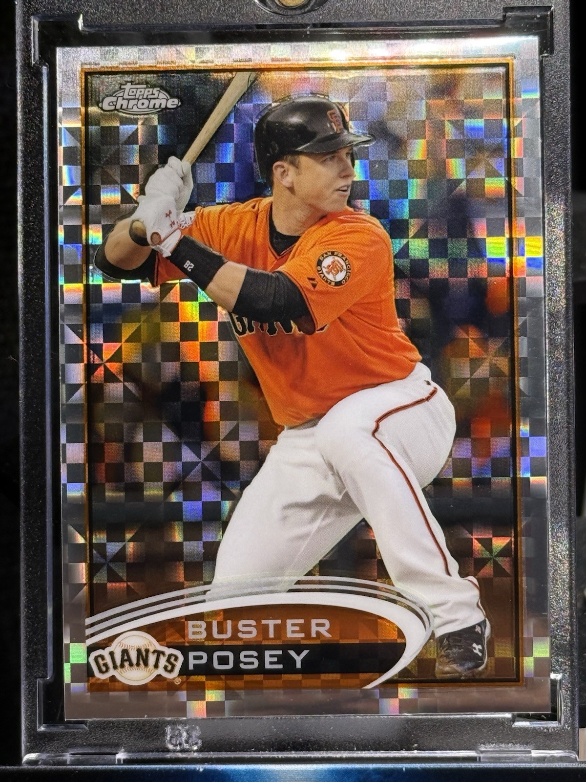2012 TOPPS CHROME #24 X-FRACTOR BUSTER POSEY - SP