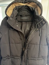 Zara Man Utility Parka Jacket Hood Insulated ...