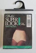 NIP Vintage 1989 Playtex 986 Beige Super Look Plus Control Panty Shaper Sz Med