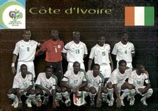 2006 Panini World Cup #11 IVORY COAST Cote D'Ivoire Team Photo Foil SP RARE