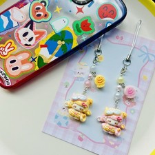 Kawaii HelloKitty resin charm phonecharm phonestrap set of 2