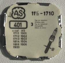 Vintage AS 11 1/2-1710 Watch WINDING STEM 401, Lot Of 3 SEALED NOS