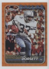 2024 Topps Chrome Orange Wave Refractor /25 Tony Dorsett #40 HOF 1jt0