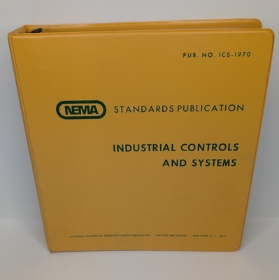 VTG 1970 NEMA Industrial Controls and Systems ~  Publication No. ICS-1970