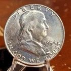 1954-D FRANKLIN HALF DOLLAR ~ UNC  BU 90% Silver