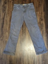 Carhartt Men's Pants 32X30 TAG 32X32 Relaxed Rigby Canvas Dungaree Work Pants