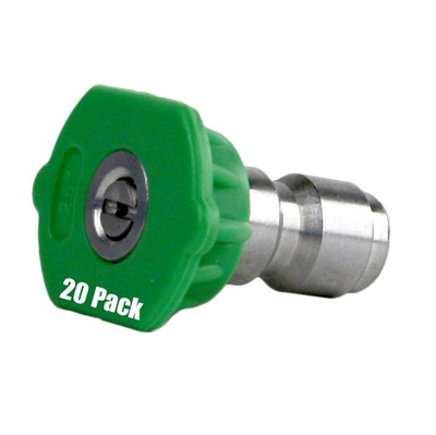 #ad 20 Pack Erie Tools Pressure Washer 1 4quot; Quick Connect 25 Degree 4.0 Nozzles $49.99