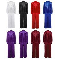 Kids Boys Liturgical Praise Competition Dance Outfits Easter 2 Piece Costume