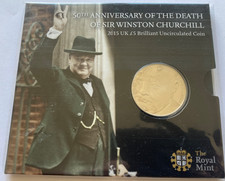 2015 UK &pound;5 B/U Coin Sir Winstone Churchill 50th Anniversary of Death