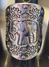 New Elephant Themed Ring Size S (9.5) Stainless Steel Hypoallergenic
