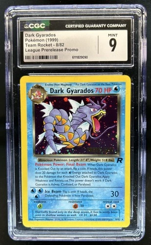 2000 Pokemon Team Rocket Dark Gyarados Holo #8/82 CGC 9