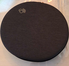 Skullcandy Black Round Zipper Hard Headphone Case Compatible w/ Skullcandy