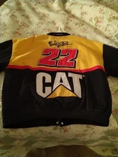 Rare Vintage JH DESIGN Ward Burton CAT Racing NASCAR 2000 Pit Jacket 90s Y2K 2XL