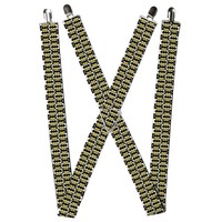 Buckle-Down Suspenders - Batman Shield Checkers Accessory 1.5-Inch W (Us Import)