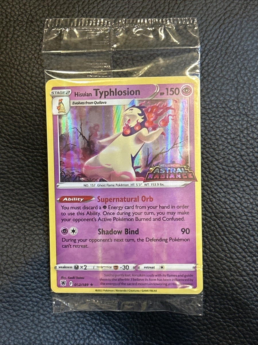 Pokémon Typhlosion 052/189 Promo SWSH Astral Radiance Stamped