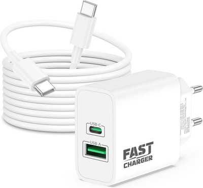 45W 2-Port USB C Ladegerät für Google Pixel, iPhone, Samsung Galaxy