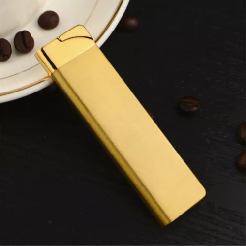 Ultra Thin Refillable Butane Lighter Small Metal Windproof Jet Torch Gas Lighter - Picture 21 of 42