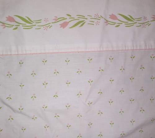 Vtg Laura Ashley Castleberry Sprig Floral Full Flat Sheet & Std Pillowcase *READ - Picture 2 of 7