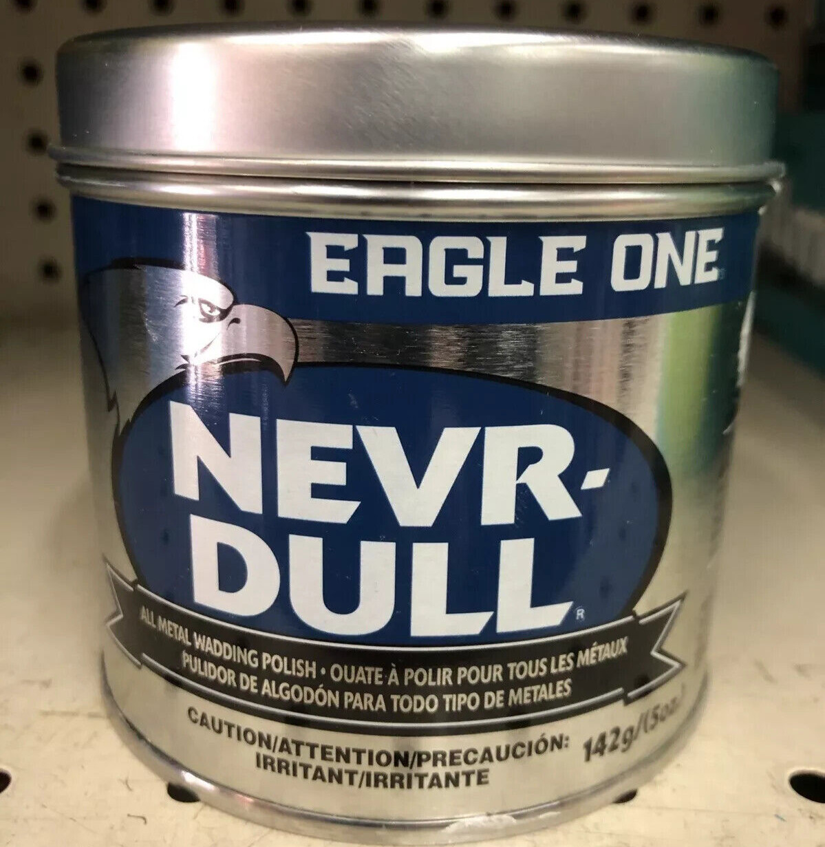 Nevr-Dull Metal Polish 5oz Cotton Wadding Cloth Polishes All Metals NO CA SALES
