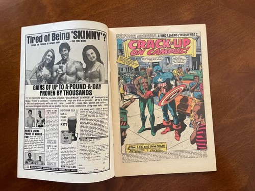 Captain America #120, Marvel (1969) ~VG (4.0) - Crack-Up On Campus! - Picture 2 of 6