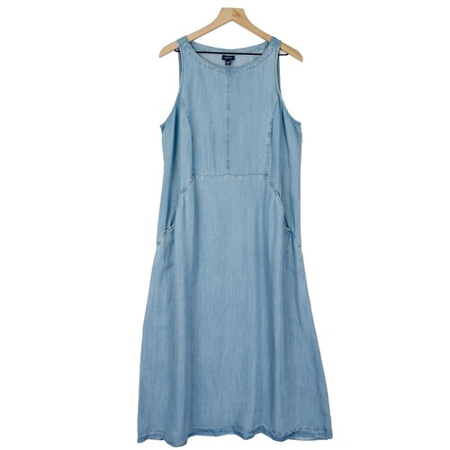 Anthropologie Pilcro Sleeveless Denim Midi Dress XS Black | eBay Anthropologie Pilcro Sleeveless Denim Midi Dress XS Black | eBay