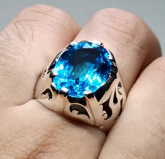 Big topaz ring clearance