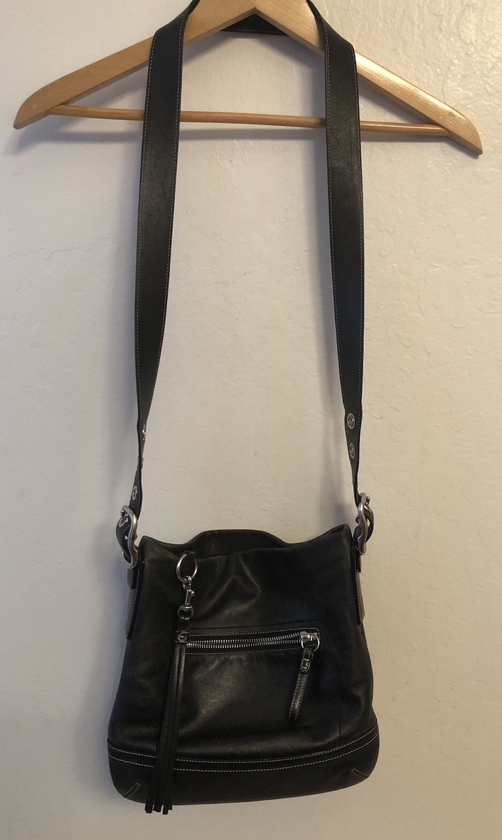 COACH Legacy 1415 Leather Soho Shoulder Bag Black