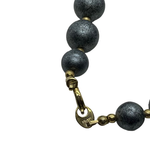 Bib Choker Necklace Made in Japan Vintage Ceramic Statement Funky Chunky Dotted - Picture 7 of 9