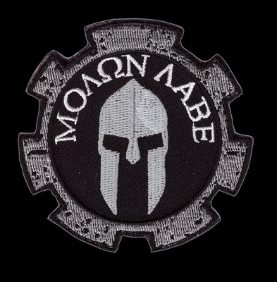 #ad MOLON LABE SPARTAN ACU OVAL TACTICAL ACU COMBAT 3 INCH HOOK PATCH $7.61