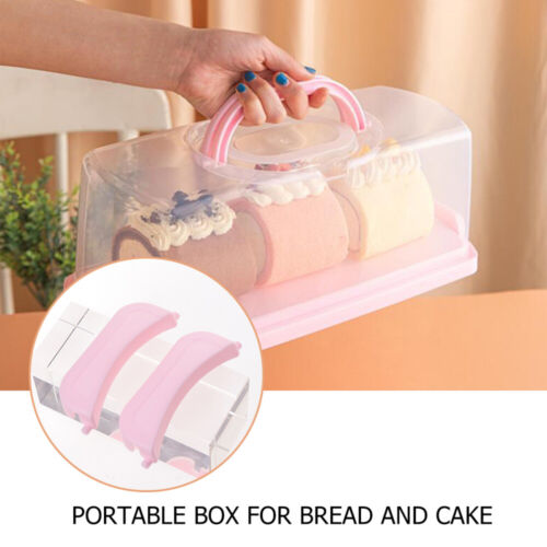 Plastic Cake Boxes Lids Bread Bin Toast Organizer Plastic Bread Box - Picture 5 of 12