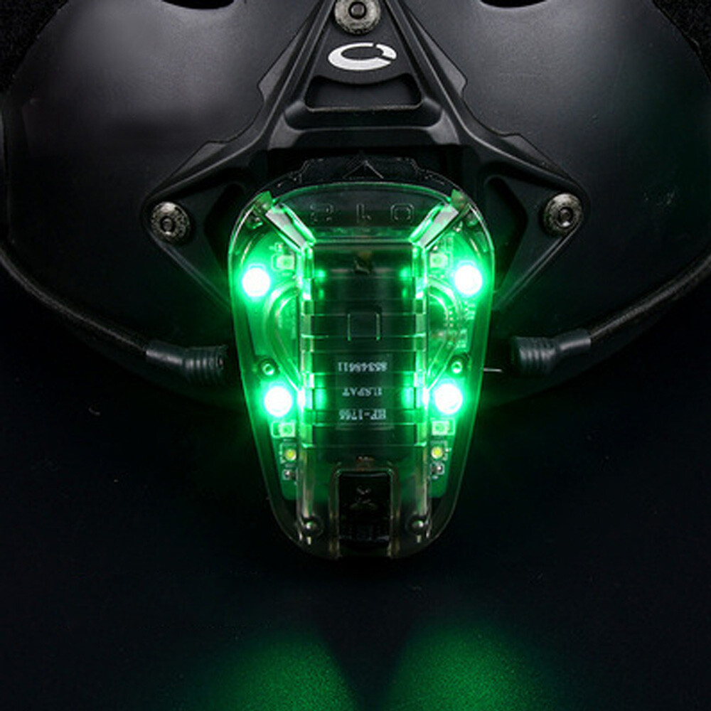 WADSN Tactical IFF LED + IR Helmet Strobe Light IP67 Waterproof Manta