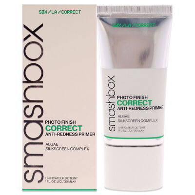 SMASHBOX Photo Finish Correct Anti-Redness Primer ~ Full Size 30ml / 1 fl oz NIB