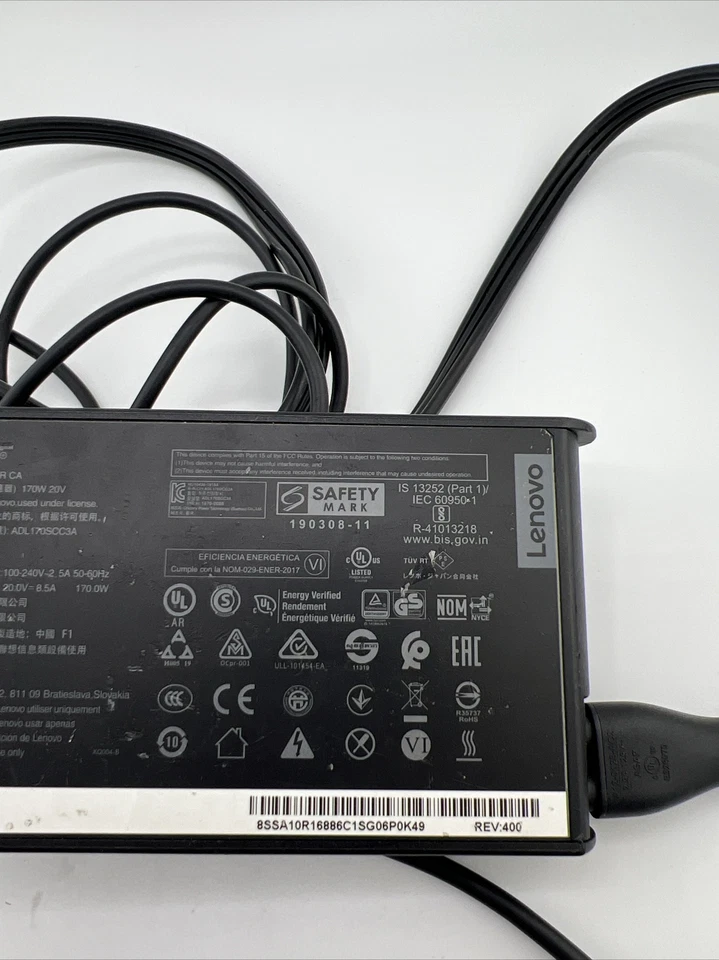 Lenovo 20V 8.5A 170W ADL170SCC3A ThinkPad P73 Negro Foto 4 de 4