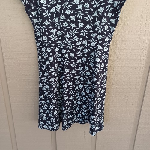 Draper James Women Floral A Line Dress SZ 14 Preppy Ponte Rayon Blend Cap Sleeve - Picture 6 of 12