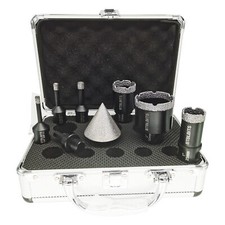Diamond Core Drilling Bits Set Tile Hole Saw Kit Stone Porcelain Ceramic Granite