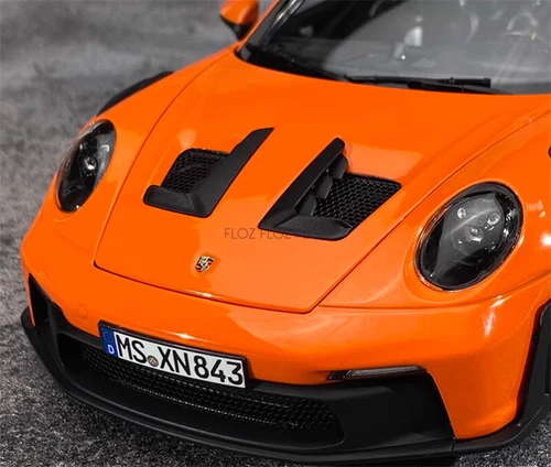 1:18 para NOREV para Porsche para 911 para 992 para GT3 para RS Naranja Rojo Oro Ruedas - Imagen 8 de 12