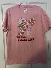 Strawberry Shortcake "on The Sweet List" Size Large T Shirt NWT