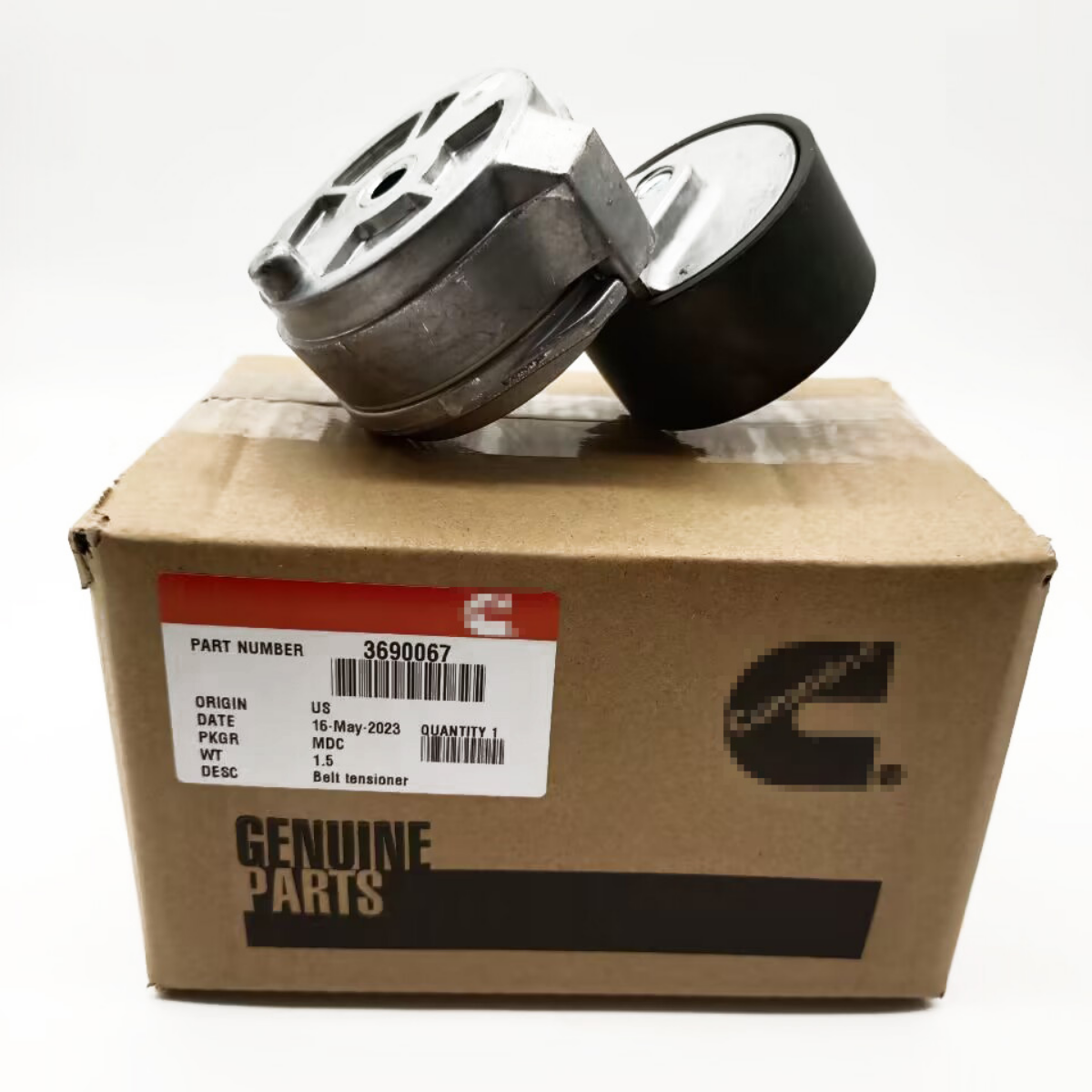 NEW OEM Belt Tensioner Pulley for Cummins ISX 3690067 2891940 3104149