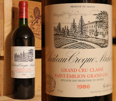 1986er Chateau Croque Michotte - Saint Emilion Grand Cru Classe *****