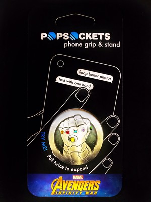 Popsocket Marvel Authentic PopSockets Marvel Avengers Infinity Gauntlet PopSocket Pop ...