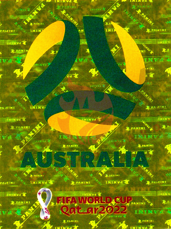 2022 FIFA World Cup Qatar Panini Sticker Gold Foil Team Logos