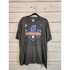 Fanatics Men's Gray Houston Astros 2022 World Series Champions T-Shirt Size 2XL