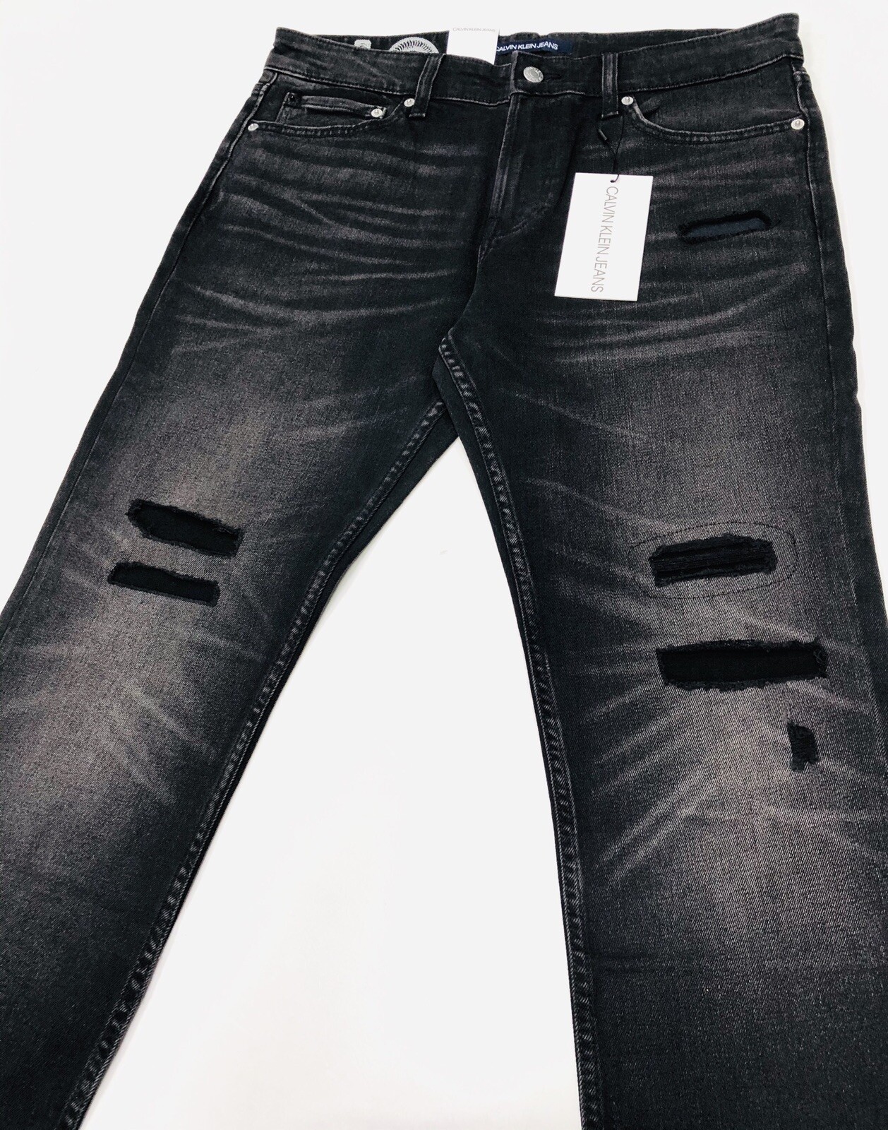 Introducir 58+ imagen calvin klein ripped jeans Thptnganamst.edu.vn