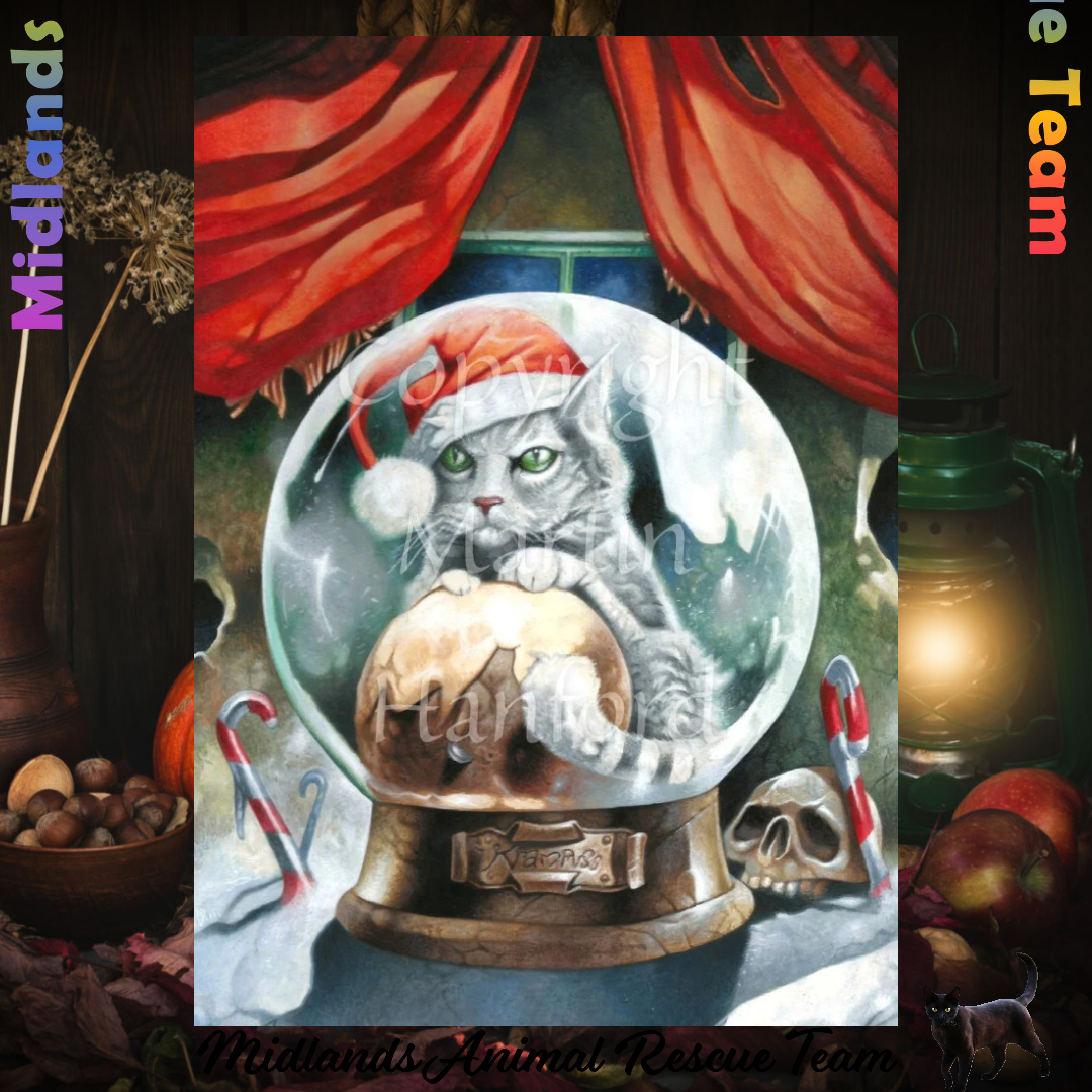 Yule Greeting Card - Krampuss by M Hanford - Sale For Our Animal Charity