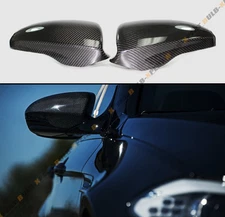 PAIR DIRECT ADD ON CARBON FIBER SIDE MIRROR COVERS CAPS FOR 2012-2017 BMW F10 M5
