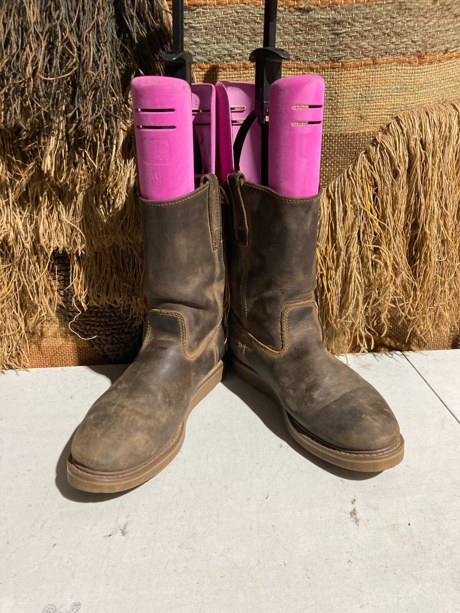 Lincoln OutFitters Round Soft Toe Western Work Boot Brown  display picture 2