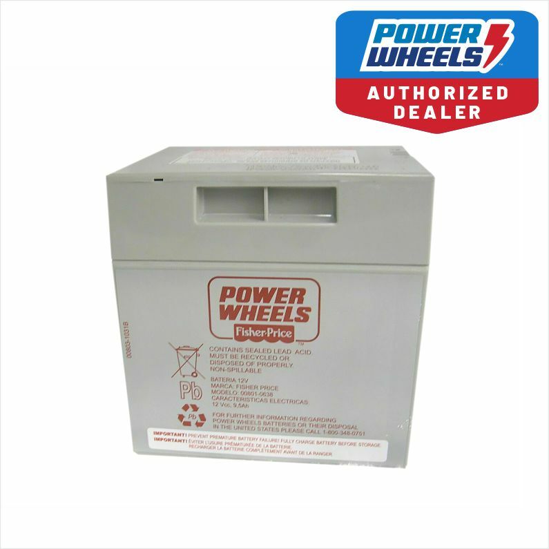 Fisher Price Mustang 12 Volt Gray Battery Genuine 12ah 1 Yr Warrant