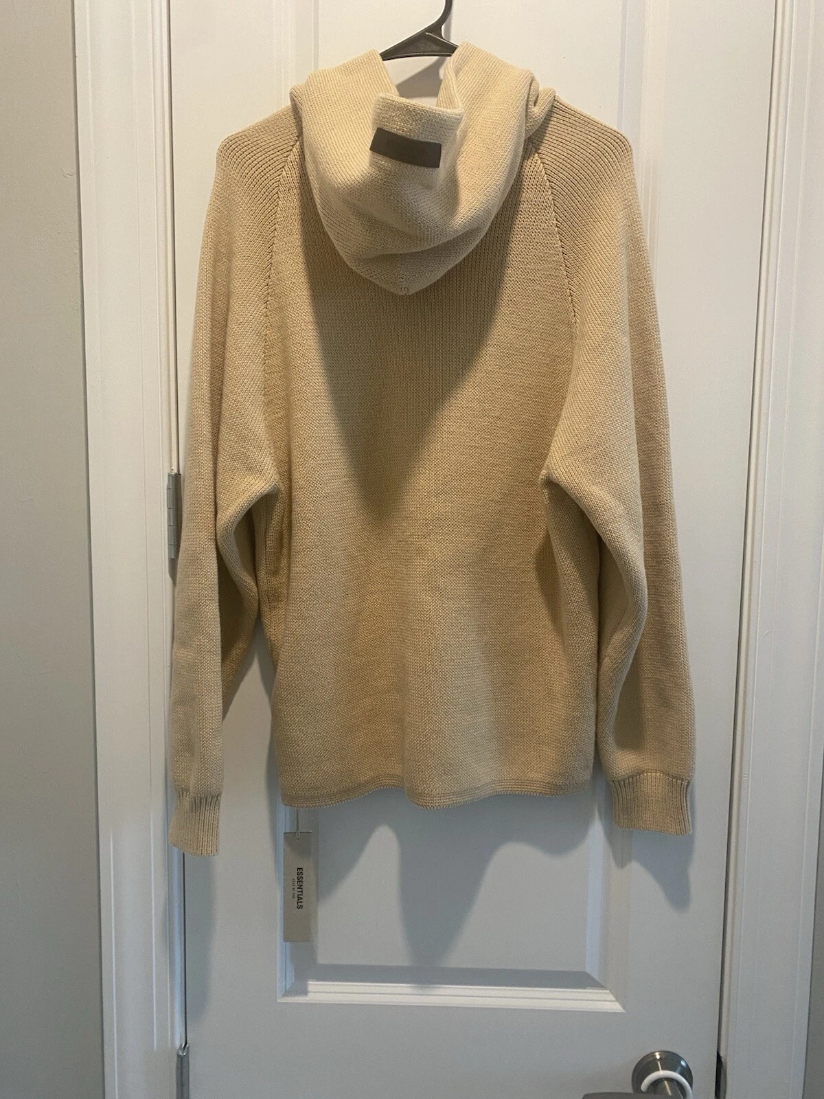 Felpa con cappuccio Fear of God Sand Knit nuova con etichette taglia 12 vestibilità oversize S M adulti vedi misura