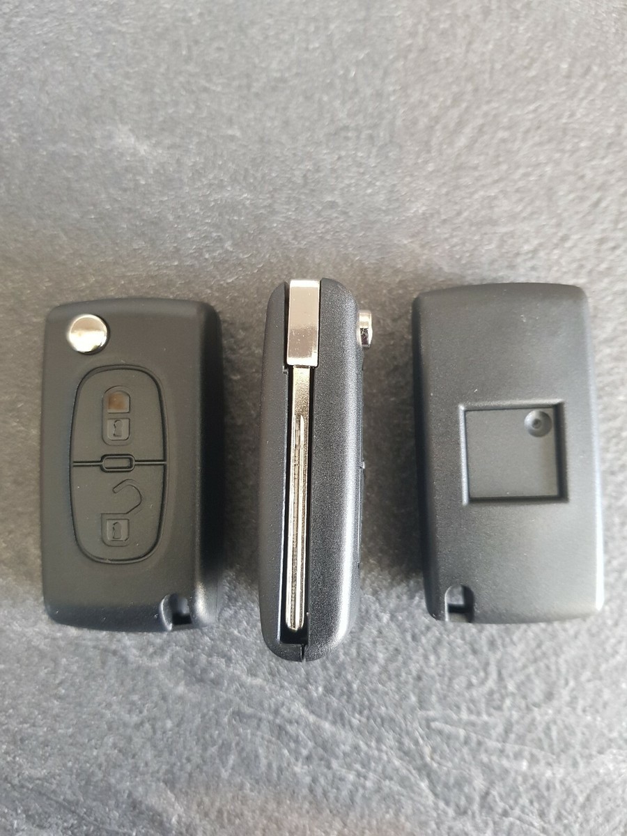 Boîtier Coque De Remplacement Pour Clé Télécommande Peugeot 207 307 308 3008 5008 - Modèle CE0536 Noir - Neuf